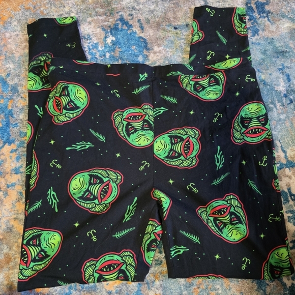 Sourpuss Pants - Sourpuss XXL Creature From the Black Lagoon Leggings